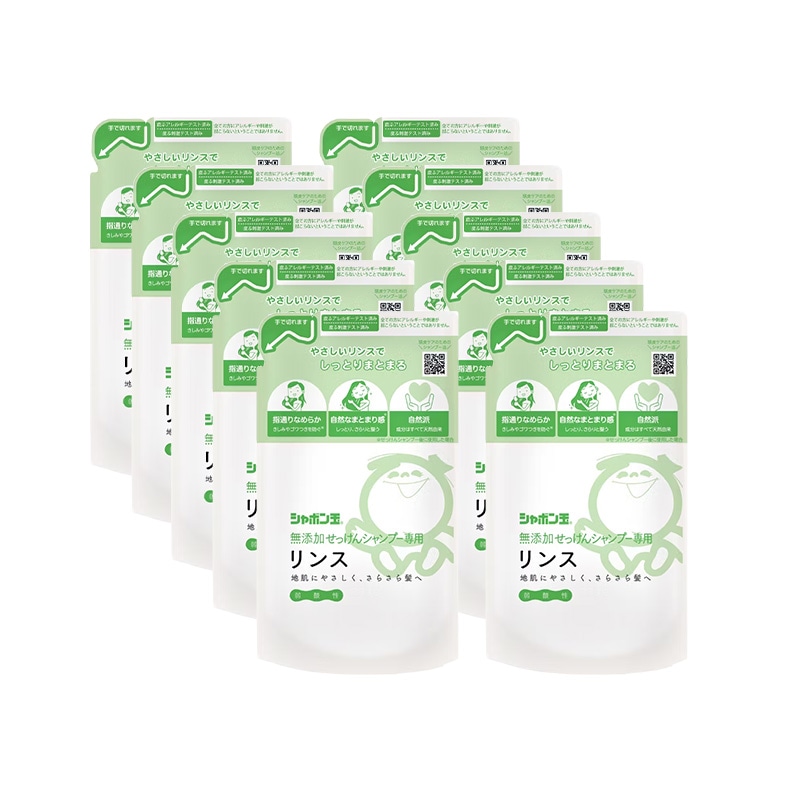 無添加せっけんシャンプー専用 リンスつめかえ用 420ml 10袋セット 詰替 弱酸性 6,290円