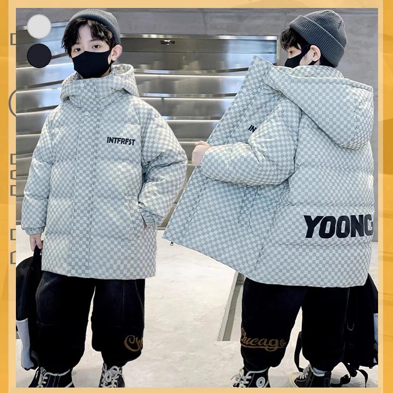 ダウンコート 子供 コート キッズ ダウンジャケット 男の子 オーバー フード付き ジャケット 可愛い オシャレ 厚手 防寒 冬 ベージュ ブラック