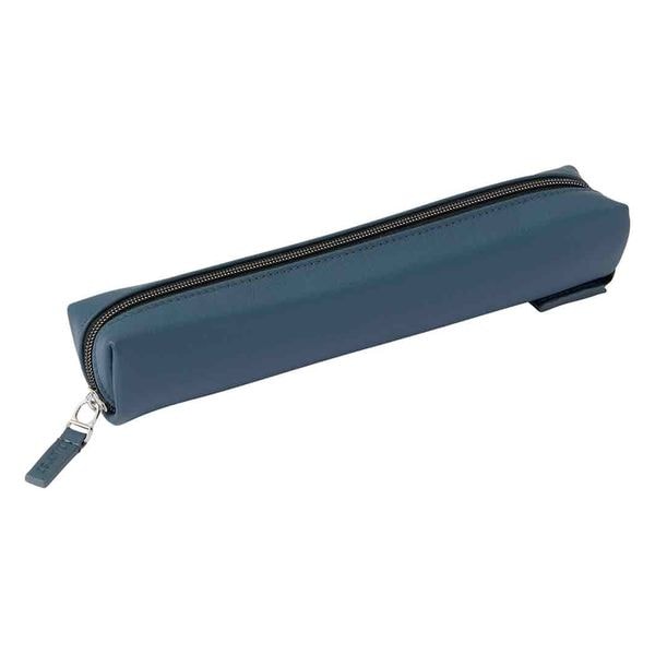 （まとめ買い）タイニスト ペンケース 本革製 ネイビー NF1207K [x3]