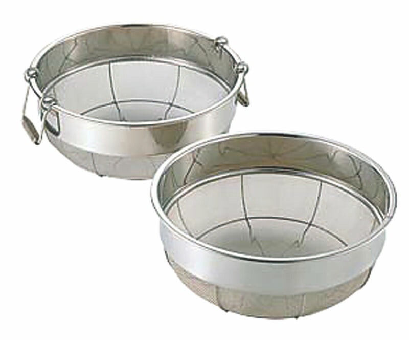 本間冬治工業 18-8巾広ザル 55cm取手付