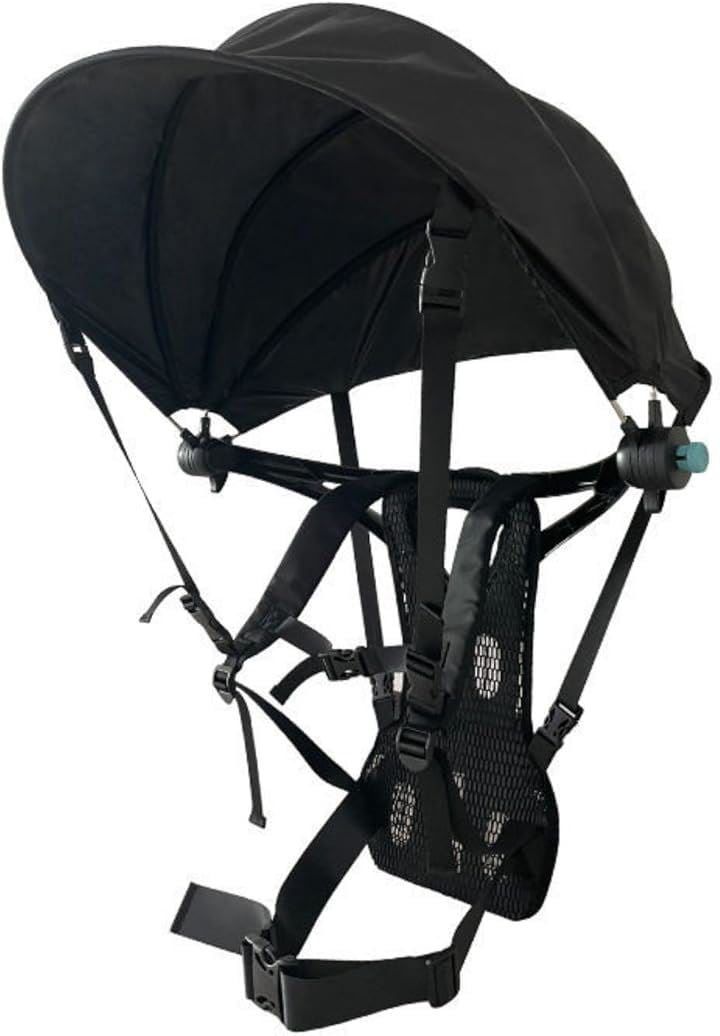 背負える日傘 ハンズフリーサンシェード かさぼうし 折りたたみ 暑さ対策 農作業 工事 遮光 日除け キャンプ アウトドア( ブラック) 18,060円