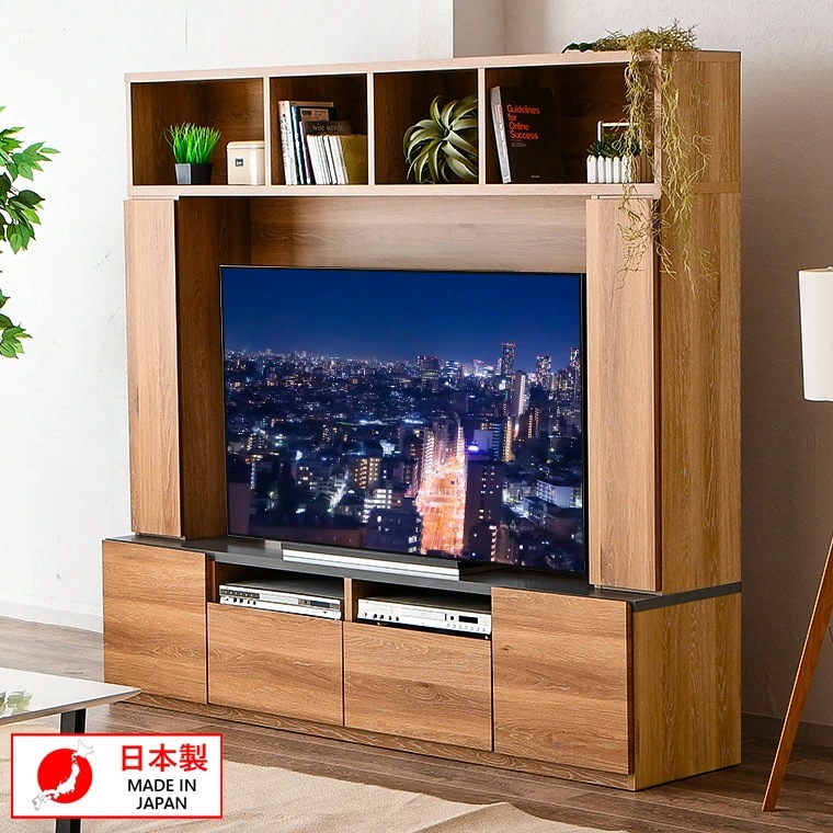 テレビ台 壁面家具 リビング壁面収納 ハイタイプ TV台 壁面収納テレビボード 42インチ対応 TVボード