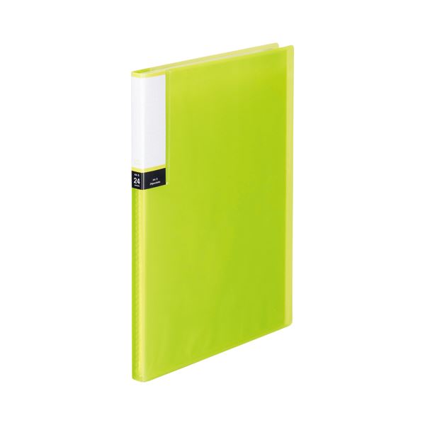（まとめ） TANOSEE クリアブック（透明表紙） A4タテ 24ポケット 背幅15mm グリーン 1セット（10冊） (×3セット)