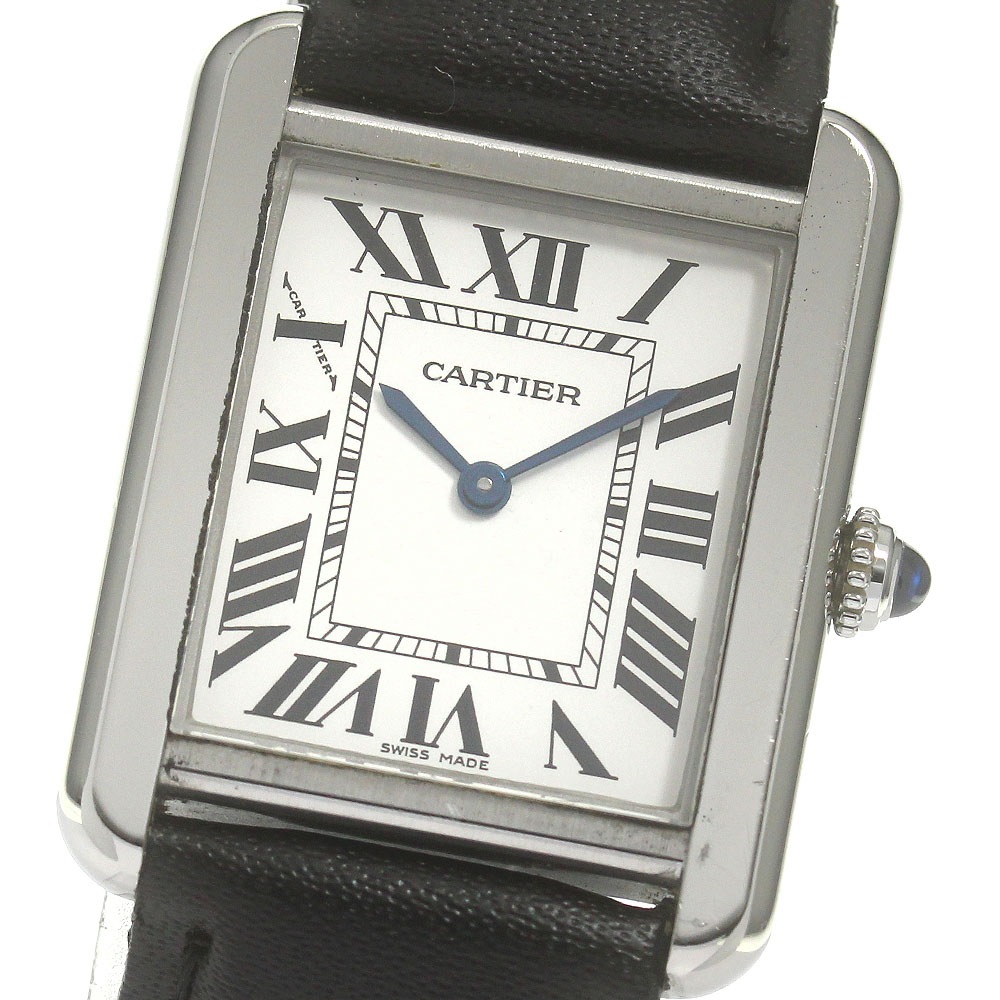 カルティエ CARTIER W5200005 タンクソロ SM クォーツ レディース 保証書付き_862610【中古】 170,450円