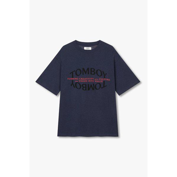 レタリングプリント半袖Tシャツ9106222210056