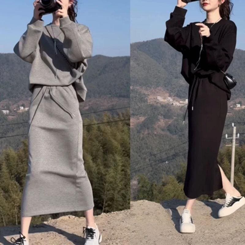 スウェットセットアップ レディース 秋冬 スウェット スポーツウェア 上下セット ロング丈スカート パーカー 運動着部屋着 運動会 ジャージ ルームウェア超激安