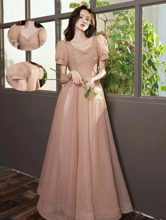 ドレス 大人 お呼ばれ 成人式 宴会 素敵 姫系 袖付き ロングドレス キラキラ ファスナー フォーマル エレガント レディースママ パーティードレス コンクール イブニングドレス 結婚式 演奏会ドレ 6,790円