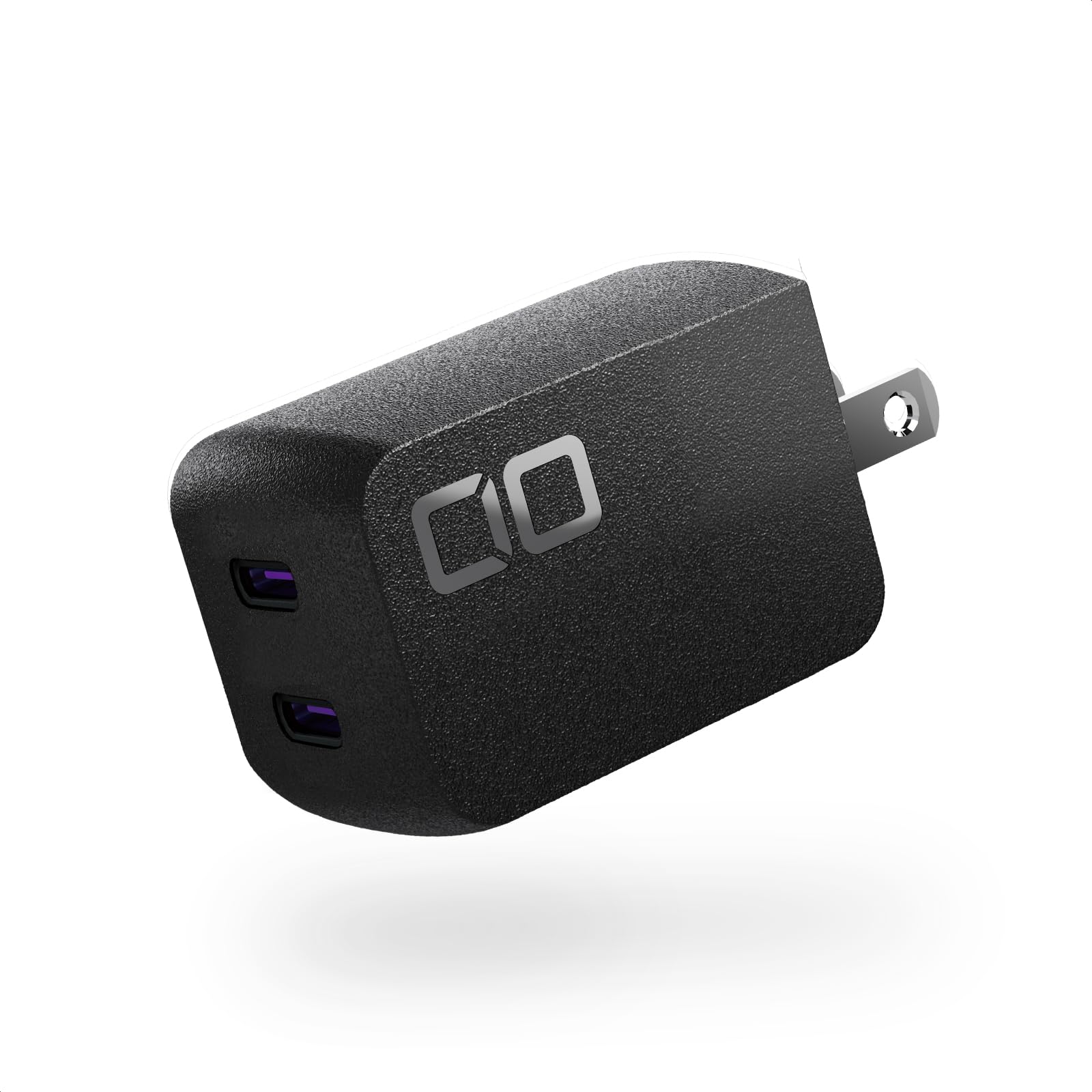 CIO NovaPort DUO 45W USB-C 2ポート PD 急速充電器 [世界最小級 NovaIntelligence NovaEngine搭載] ACアダプター Type-C iPhon