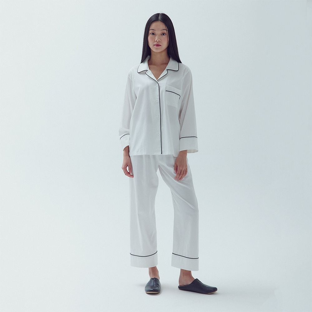 BALCONY 3550-BAFHP スミスパジャマ(W) Ivory