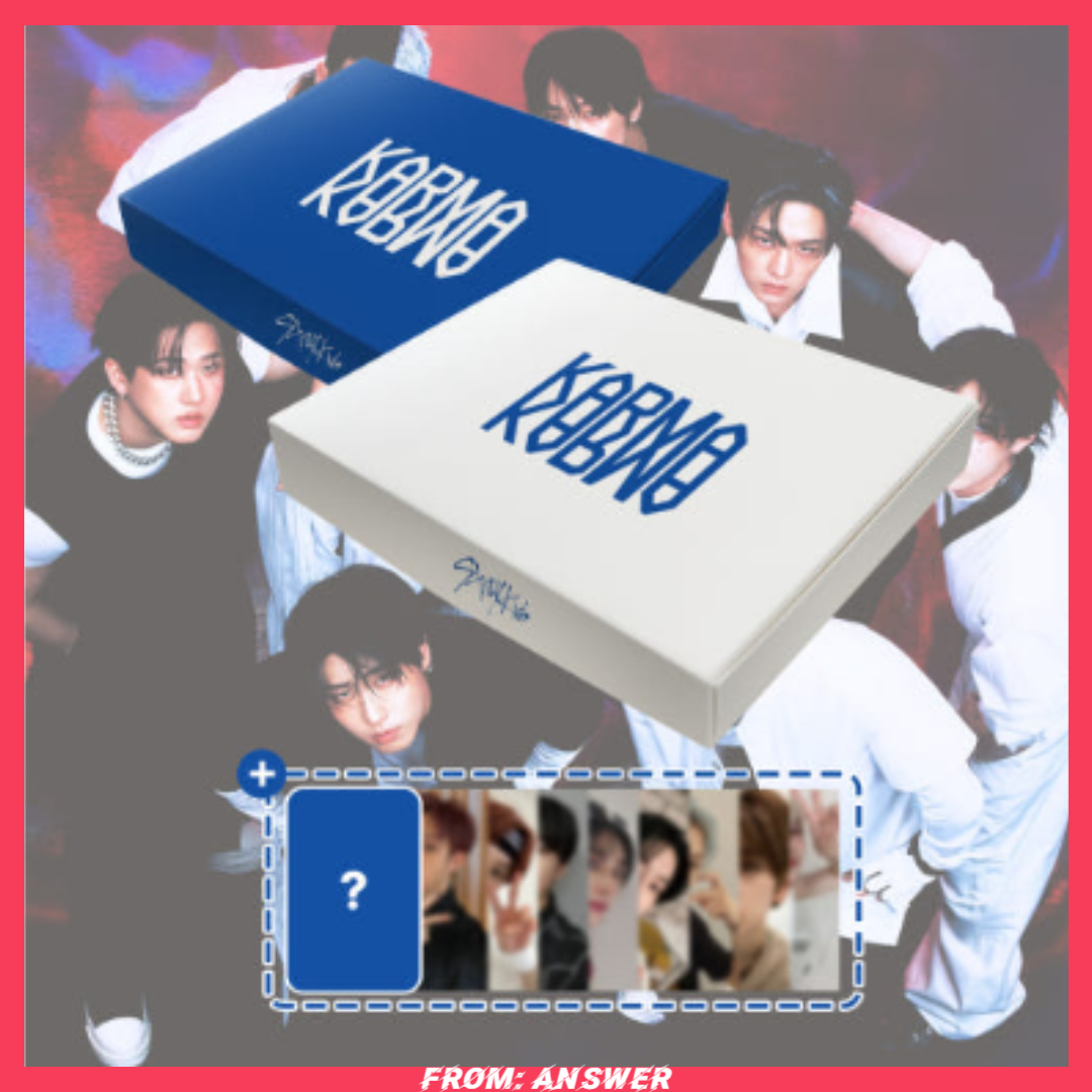 [2種1セット] [単品] Stray Kids 正規4集『KARMA』一般盤 フォトブックVer. + 特典フォトカード