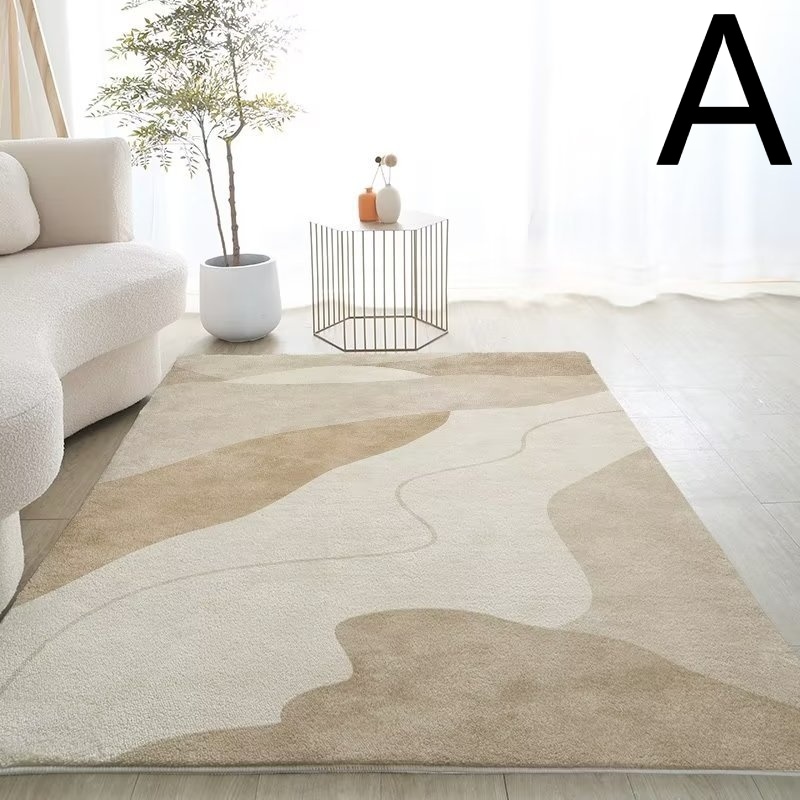 リビングカーペットタペストリー新型高級厚手の侘び寂風家庭用寝室ベッドサイド滑り止めマット 140*200 /160*230cm