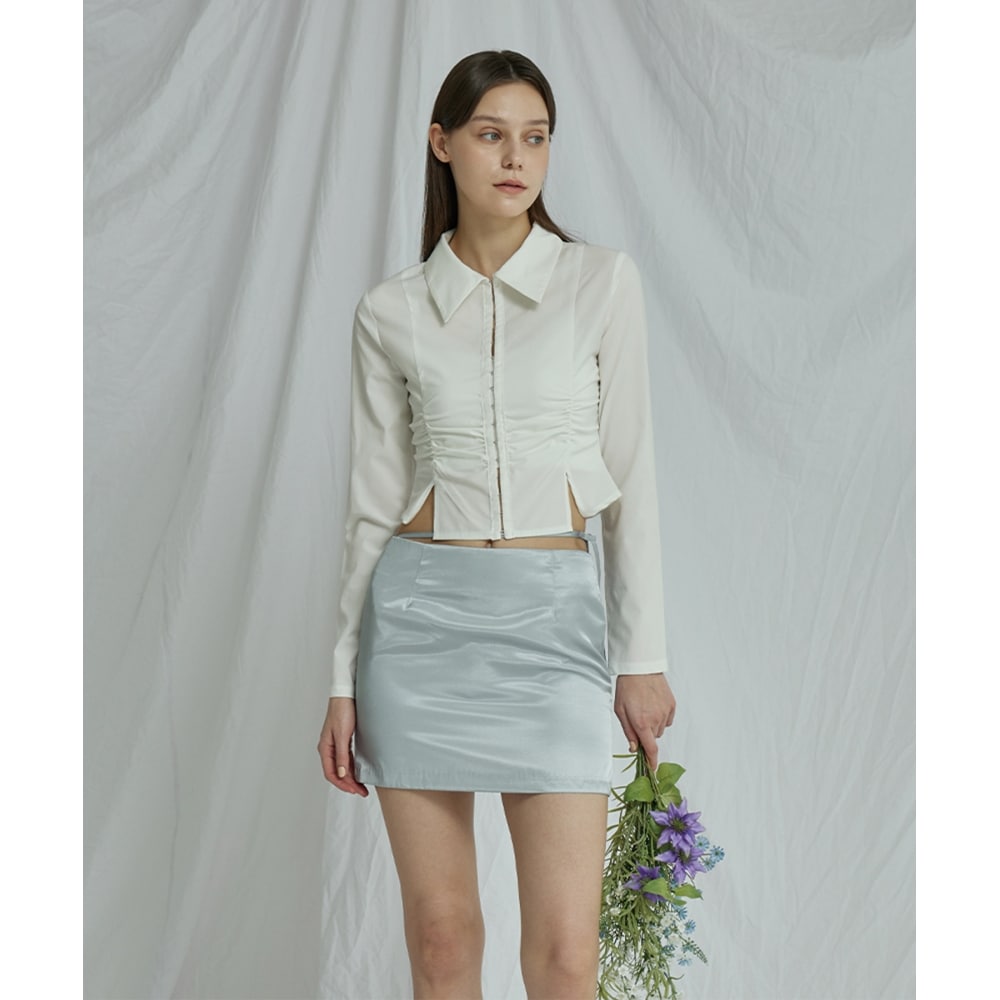 ITOV SEOULシャーリングブラウス