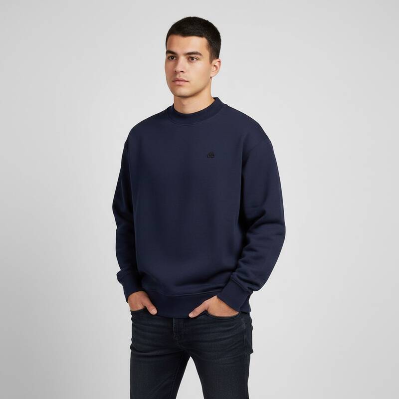 W ムースナックル マリンパーク オーバーフィット メンズTシャツ ダークサファイア M32MS650 965