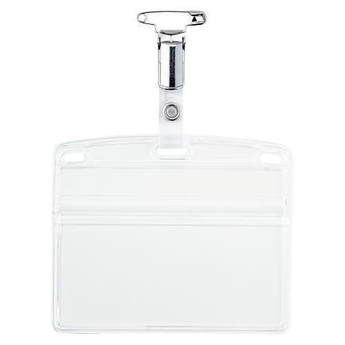 （まとめ買い）オープン工業 タッグ名札 金属クリップ横特大 10枚 NT-7 00023800 [x3]