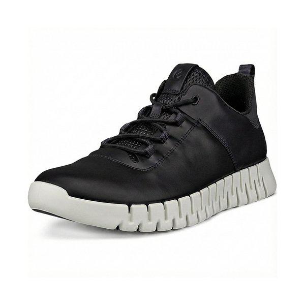 男性スニーカー レザー ブラック コンフォートシューズ グルーブ 2025FW