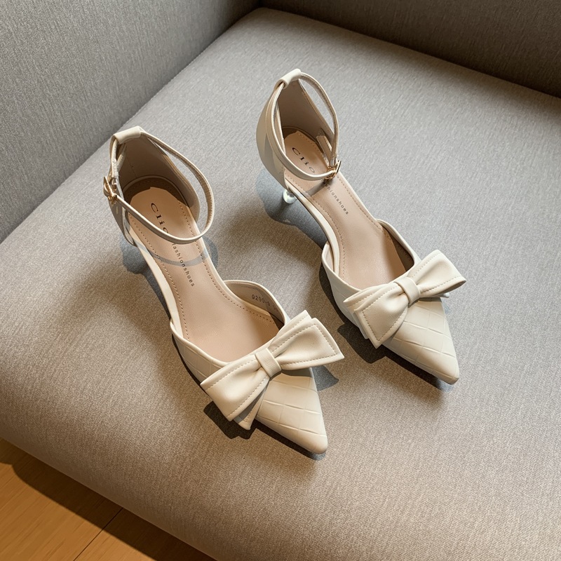 パンプス レディースパンプス ハイヒール ピンヒール 4.5cm リボン 歩きやすい 痛くない 履きやすい かわいい 大人可愛い きれいめ シンプル カジュアル 大人 上品 おしゃれ かっこいい