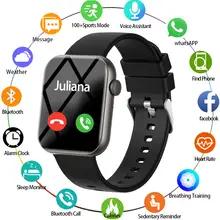 2025年新型スポーツスマートウォッチ メンズ フルタッチスクリーン 心拍数 Bluetooth通話 1.9インチ AI音声 IP68防水 スマートウォッチ レディース