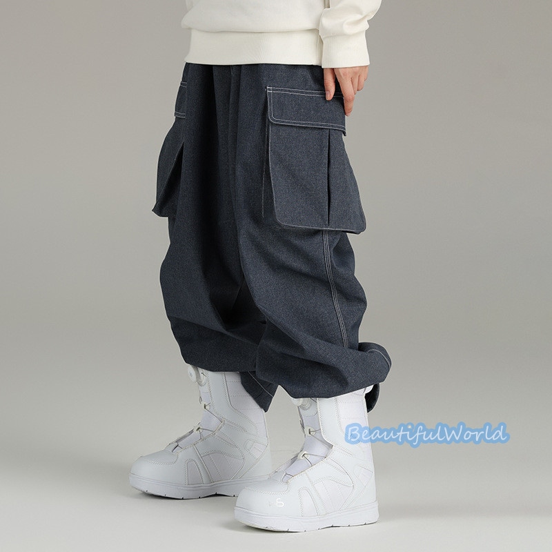 スノーボードウェア スキーパンツ スノーパンツ メンズ レディース 男女兼用 スキーウェア スノボウェア 撥水 防風防寒 保温 雪遊びH53