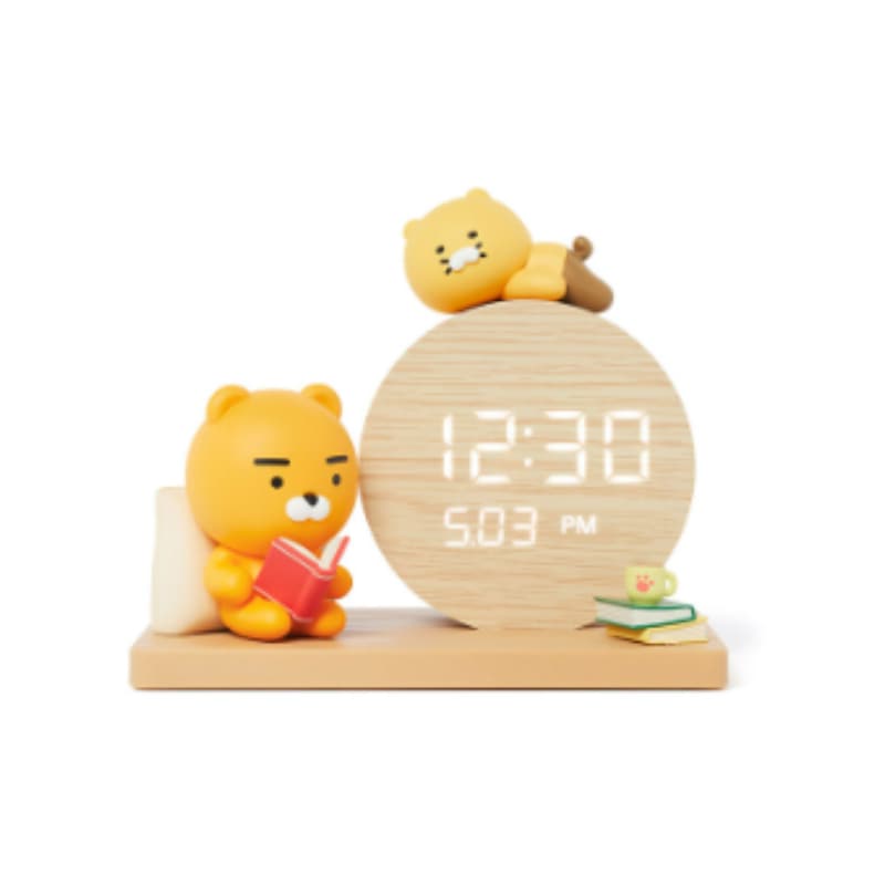 卓上電子時計 ライアン&チュンシク