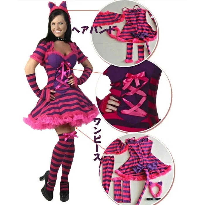 ハロウィン 衣装 大人用 猫 キャット 動物 アニマル 全身 ハロウィン コスプレ ねこ コスム レディース 女性用 ハロウィーン　衣装　ハロウィン衣装 イベント パーティ 仮装 ステージ 舞台