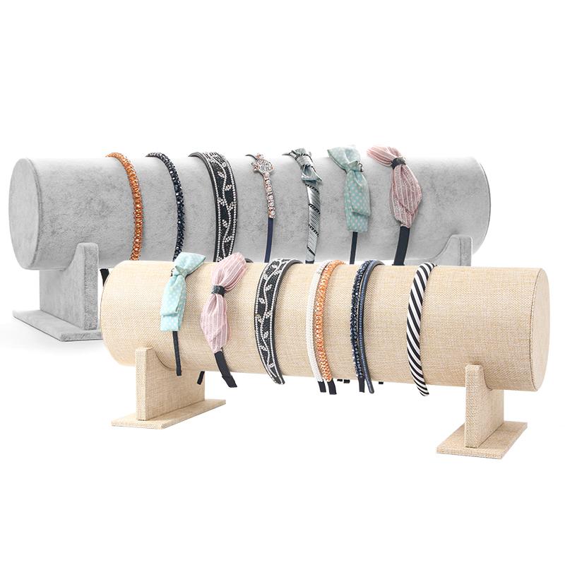 アクセサリー スタンド カチューシャ ラック 収納 プレイ ヘアバンド ヘッドバンド ジュエリー ブラック グレー ベージュ