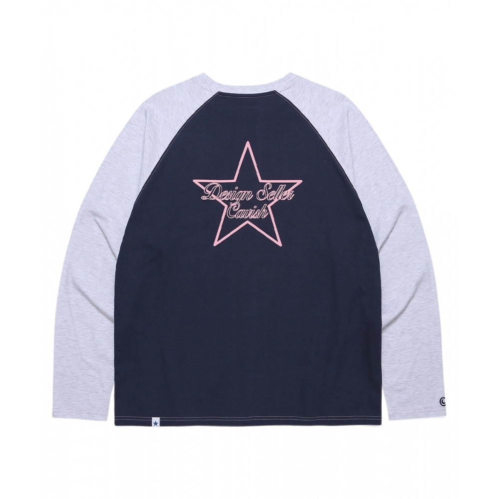 キャビッシュラグランスターロゴ LS Tシャツネイビー (CV2CFUT551A)