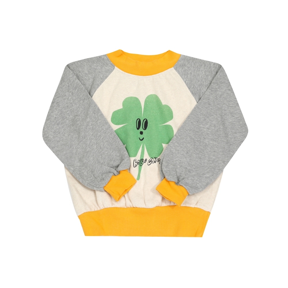 ボボシューズ ラッキー クローバー ナグラン キッズ トレーナー B225AC041