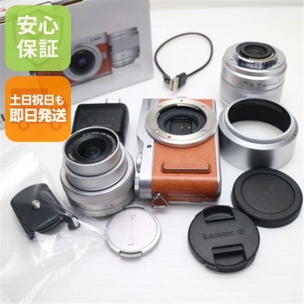 新品同様 DC-GF10W ダブルレンズキット オレンジ Panasonic 14