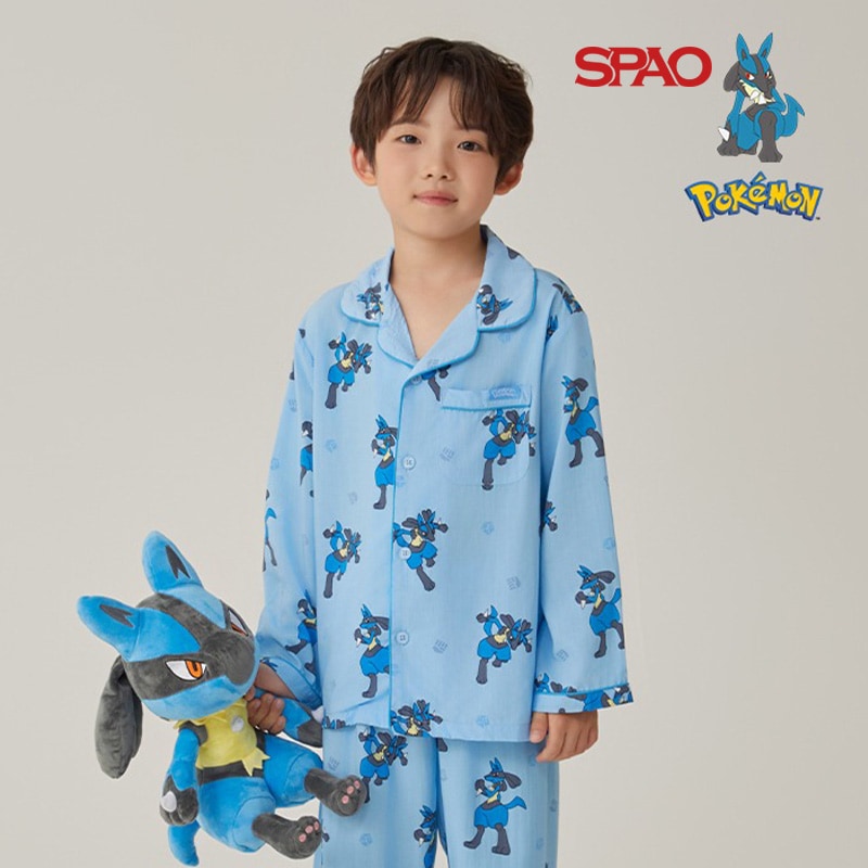 子供用 春秋用パジャマ ポケモン(ルカリオ) 100-160
