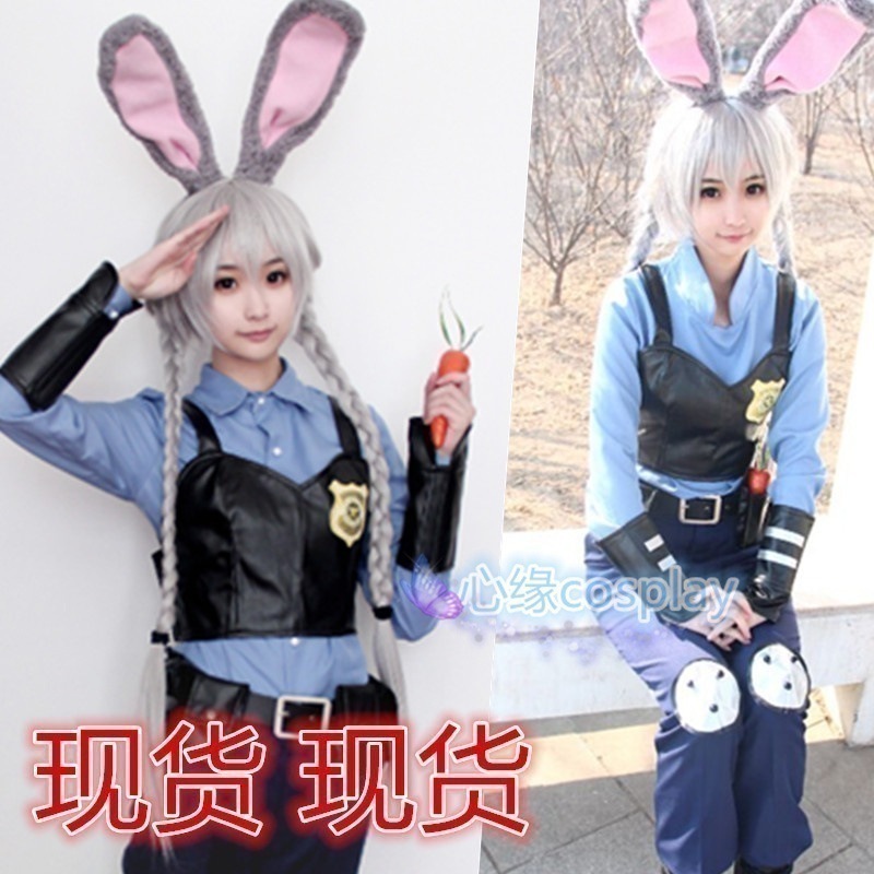 クレイジー动物城judyウサギジュディウサギ擬人服コスプレ衣装cos服女