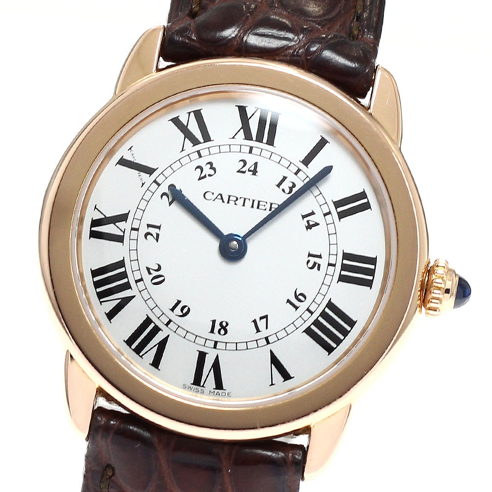 カルティエ CARTIER W6701007 ロンドソロ K18PG クォーツ レディース _957878【中古】