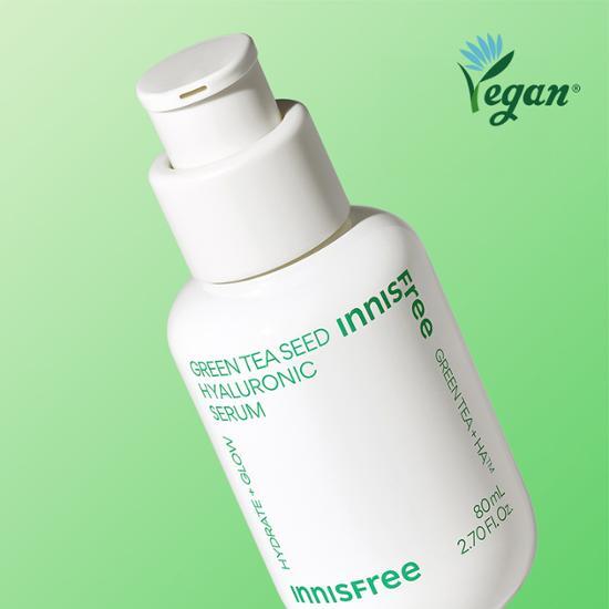 [速水粉鎮静] イニスフリー グリーンティー シード ヒアルロン酸 セラム 80ml