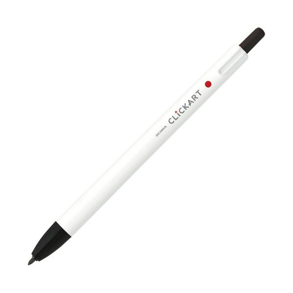 最愛 （まとめ）ゼブラ ノック式水性カラーペン クリッカート 黒 WYSS22-BK 1本 50セット 筆記具