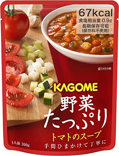 【新発売】 品数豊富 カゴメ野菜たっぷりトマトのスープ160g6袋