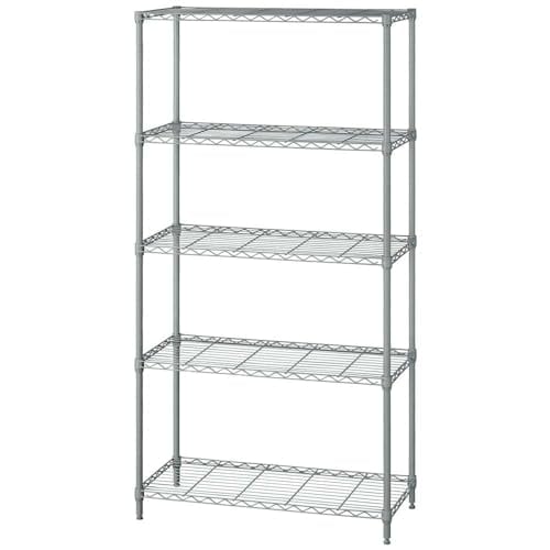 色：ダークグレー サイズ：幅75cm 【幅75cm】5段 カラーメタルラック アイリスオーヤマ ハイ