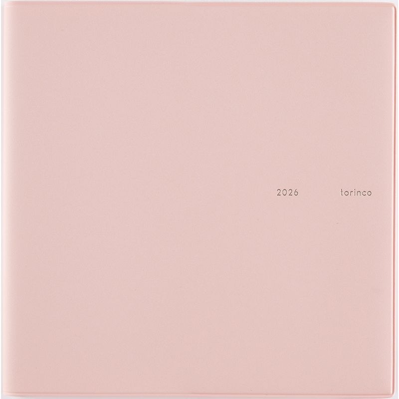 （まとめ買い）高橋書店 2026年 手帳 No.556 torinco4 B6変型判 月間ブロック式 ミルクピンク [x3]