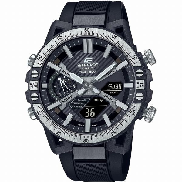 取寄品 正規品 CASIO腕時計 カシオ EDIFICE エディフィス アナデジ表示 アナログ&デジタル タフソーラー 丸形 ECB-2000YTP-1AJF メンズ腕時計