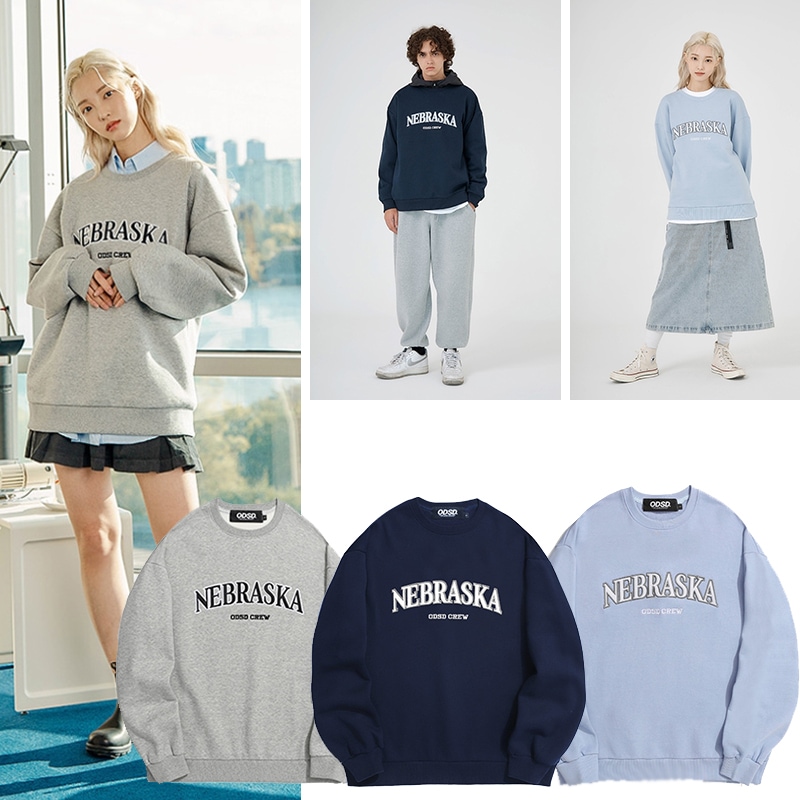 ODD 正規品 Nebraska Sweatshirt 3色 男女兼用 韓国人気