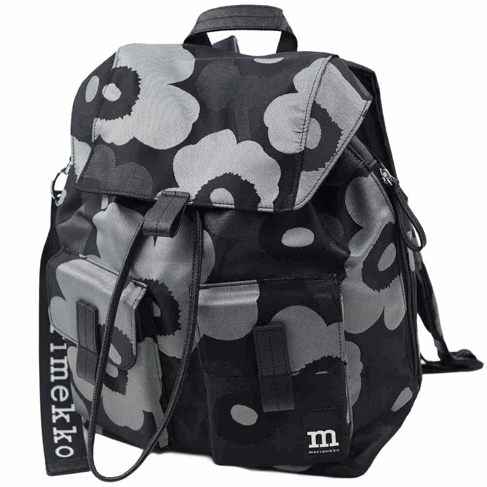 マリメッコ リュックサック バックパック ウニッコ グレーダーク グレーブラック marimekko Everything Backpack L Unikko 094811-990