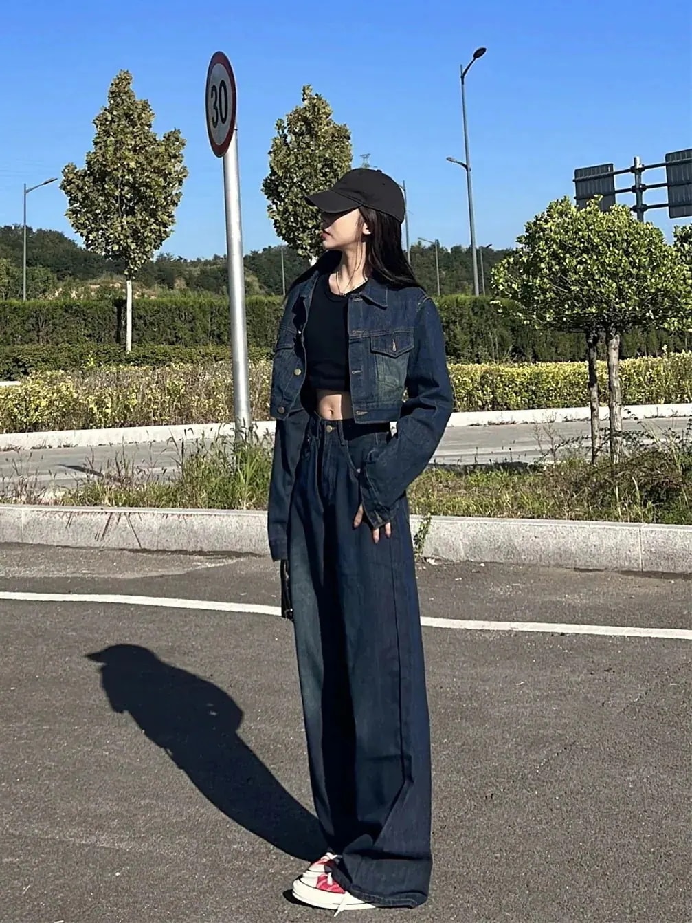 新作 着痩せ 運動セットカジュアル ゆったりスウェット2点セット スウェット上下セット アメリカンレトロ デニム レディース セットアップ 人気新作