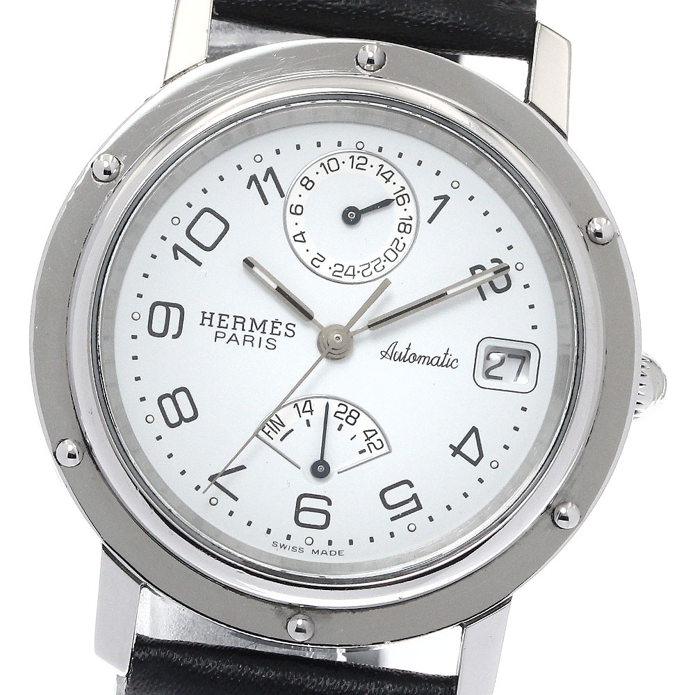 エルメス HERMES CL5.710 クリッパー GMT デイト 自動巻き メンズ 良品 _903008【中古】