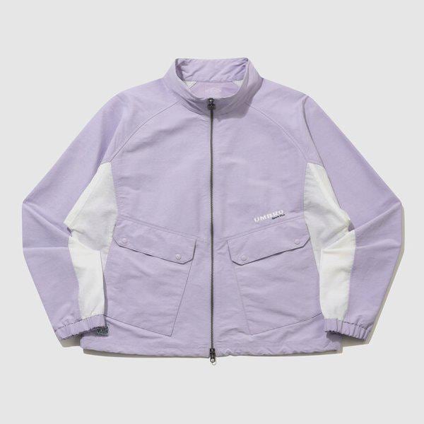 リネンライク ウーマンズ スタンネック ウインドブレーカー ジャケット LAVENDER UR122CJK36 LVD0
