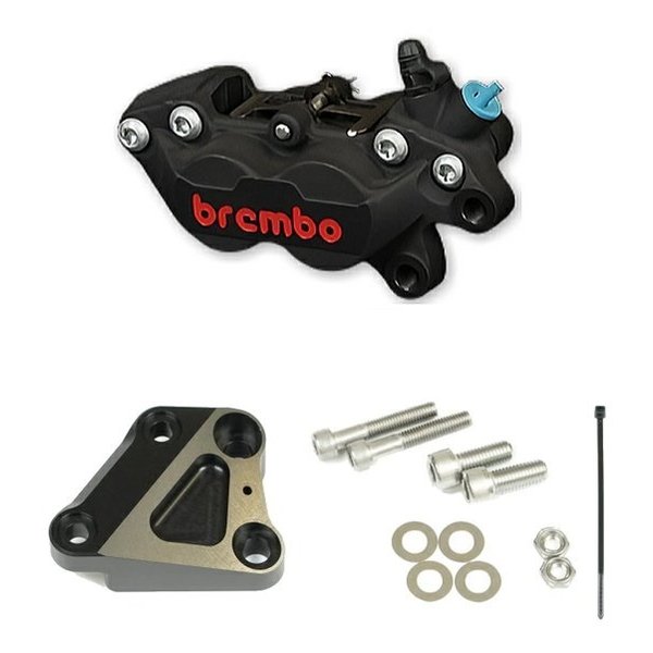 WORKS QUALITY brembo40ミリキャリパーサポート・キャリパーセット 右/ブラック WQ26-10074BK