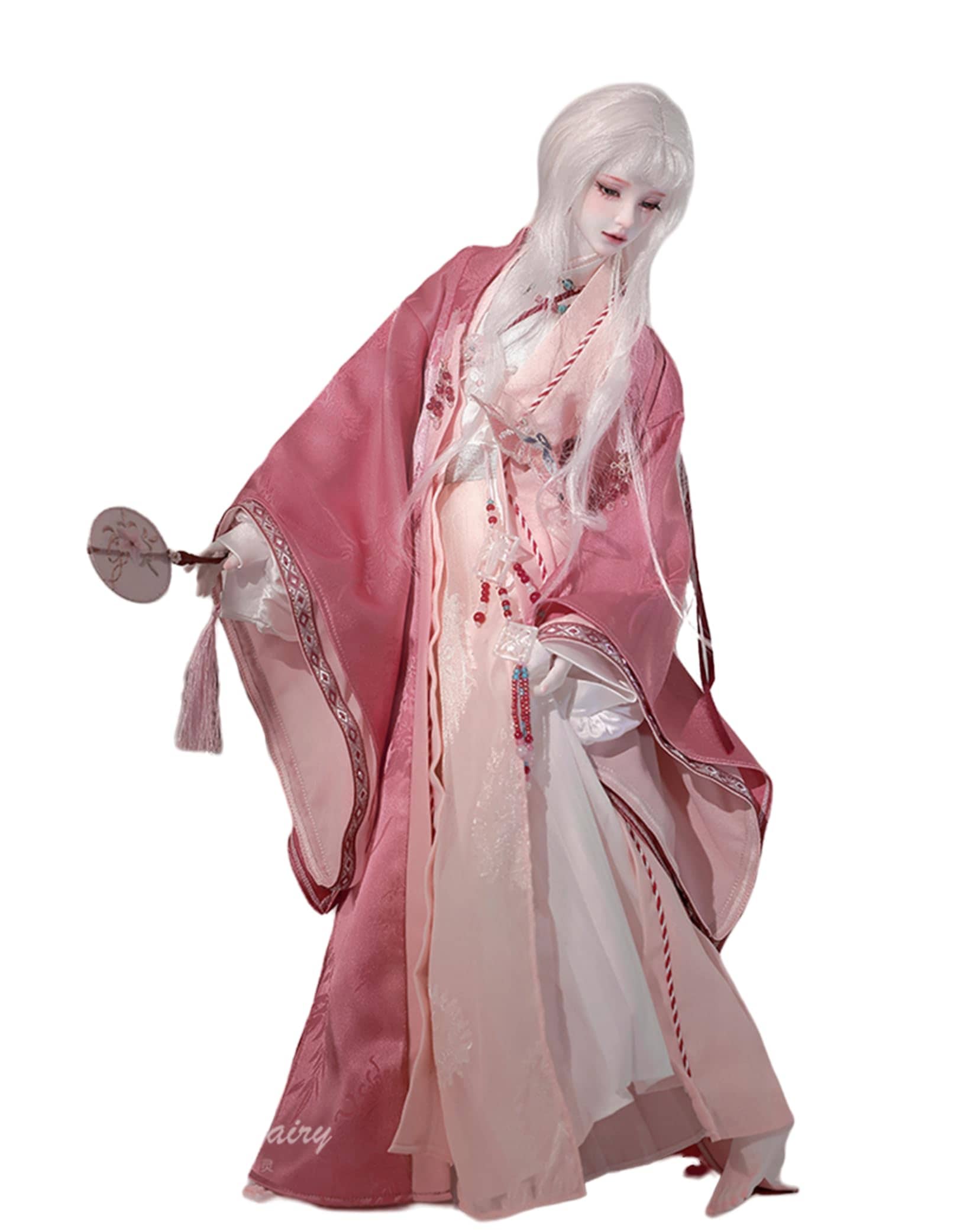 shuga fairy 1/3 スケール 球体関節人形 男 Peach 念桃 中華風 ピンク 銀髪 仙人 BJDドール 可動 フィギュア 身長61CM メイク済み 可愛い 樹脂 洋服セット プレゼント 20,951円