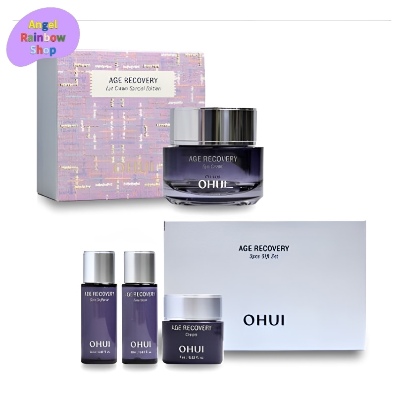 【New】 エイジリカバリーアイクリーム 50ml + ミニチュア 3種 高保湿 目元 シワ ハリ アイクリーム 大容量 韓国 コスメ スキンケア 化粧品