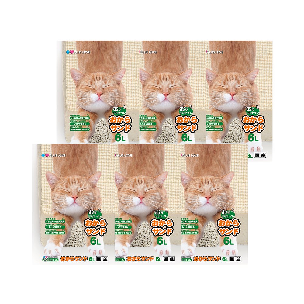 猫砂　プラスラブ　おっいいトイレ　おからサンド　６ＬX６袋　ＣＲＣ30―14―40―20―00 4,990円