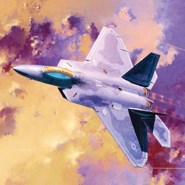 [1/72スケール] F-22A ラプター, アカデミープラモデル #12423