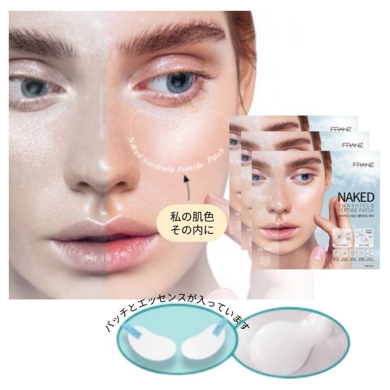 透明サンパッチ ネイキッド サンシールド ペプチド 3BOX (15回分)/ゴルフパッチ