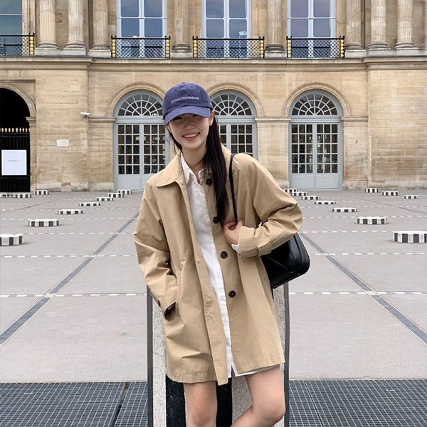 シングルトレンチコート ct1637