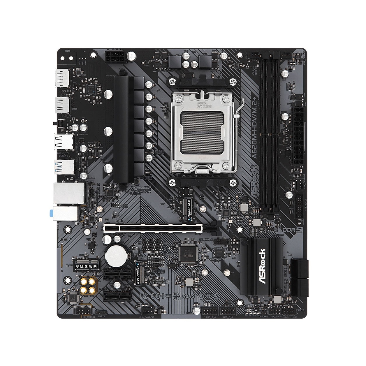 A620M-HDV/M.2+ Micro ATXマザーボード